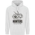 Fossil Hunters Club Paleontology Dinosaurs Mens 80% Cotton Hoodie White