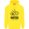 Fossil Hunters Club Paleontology Dinosaurs Mens 80% Cotton Hoodie Yellow