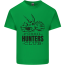 Fossil Hunters Club Paleontology Dinosaurs Mens Cotton T-Shirt Tee Top Irish Green
