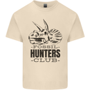 Fossil Hunters Club Paleontology Dinosaurs Mens Cotton T-Shirt Tee Top Natural