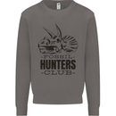 Fossil Hunters Club Paleontology Dinosaurs Mens Sweatshirt Jumper Charcoal