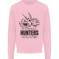 Fossil Hunters Club Paleontology Dinosaurs Mens Sweatshirt Jumper Light Pink