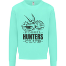 Fossil Hunters Club Paleontology Dinosaurs Mens Sweatshirt Jumper Peppermint