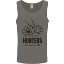 Fossil Hunters Club Paleontology Dinosaurs Mens Vest Tank Top Charcoal