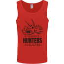 Fossil Hunters Club Paleontology Dinosaurs Mens Vest Tank Top Red