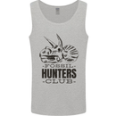 Fossil Hunters Club Paleontology Dinosaurs Mens Vest Tank Top Sports Grey