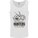 Fossil Hunters Club Paleontology Dinosaurs Mens Vest Tank Top White