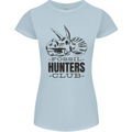 Fossil Hunters Club Paleontology Dinosaurs Womens Petite Cut T-Shirt Light Blue