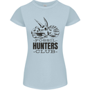 Fossil Hunters Club Paleontology Dinosaurs Womens Petite Cut T-Shirt Light Blue