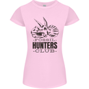 Fossil Hunters Club Paleontology Dinosaurs Womens Petite Cut T-Shirt Light Pink