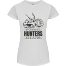 Fossil Hunters Club Paleontology Dinosaurs Womens Petite Cut T-Shirt White