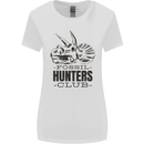 Fossil Hunters Club Paleontology Dinosaurs Womens Wider Cut T-Shirt White