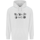 Fossil Set Palaeontologist Palaeontology Childrens Kids Hoodie White