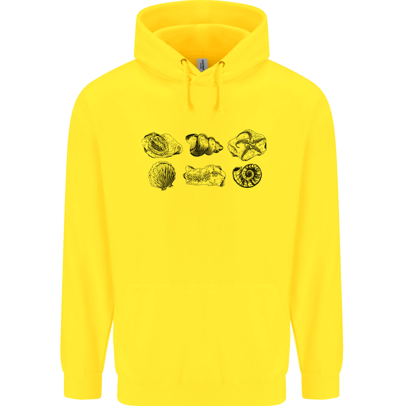Fossil Set Palaeontologist Palaeontology Childrens Kids Hoodie Yellow