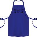 Fossil Set Palaeontologist Palaeontology Cotton Apron 100% Organic Royal Blue