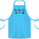 Fossil Set Palaeontologist Palaeontology Cotton Apron 100% Organic Turquoise