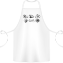 Fossil Set Palaeontologist Palaeontology Cotton Apron 100% Organic White