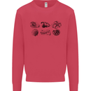 Fossil Set Palaeontologist Palaeontology Kids Sweatshirt Jumper Heliconia