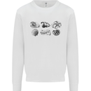 Fossil Set Palaeontologist Palaeontology Kids Sweatshirt Jumper White