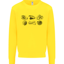 Fossil Set Palaeontologist Palaeontology Kids Sweatshirt Jumper Yellow