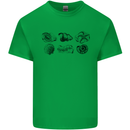 Fossil Set Palaeontologist Palaeontology Kids T-Shirt Childrens Irish Green