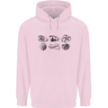 Fossil Set Palaeontologist Palaeontology Mens 80% Cotton Hoodie Light Pink