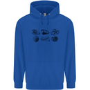 Fossil Set Palaeontologist Palaeontology Mens 80% Cotton Hoodie Royal Blue