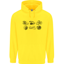 Fossil Set Palaeontologist Palaeontology Mens 80% Cotton Hoodie Yellow
