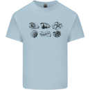 Fossil Set Palaeontologist Palaeontology Mens Cotton T-Shirt Tee Top Light Blue