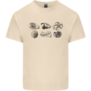 Fossil Set Palaeontologist Palaeontology Mens Cotton T-Shirt Tee Top Natural