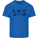 Fossil Set Palaeontologist Palaeontology Mens Cotton T-Shirt Tee Top Royal Blue