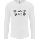 Fossil Set Palaeontologist Palaeontology Mens Long Sleeve T-Shirt White