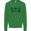 Fossil Set Palaeontologist Palaeontology Mens Sweatshirt Jumper Irish Green