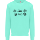 Fossil Set Palaeontologist Palaeontology Mens Sweatshirt Jumper Peppermint