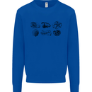 Fossil Set Palaeontologist Palaeontology Mens Sweatshirt Jumper Royal Blue