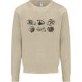 Fossil Set Palaeontologist Palaeontology Mens Sweatshirt Jumper Sand