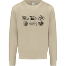 Fossil Set Palaeontologist Palaeontology Mens Sweatshirt Jumper Sand
