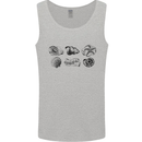 Fossil Set Palaeontologist Palaeontology Mens Vest Tank Top Sports Grey