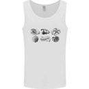 Fossil Set Palaeontologist Palaeontology Mens Vest Tank Top White