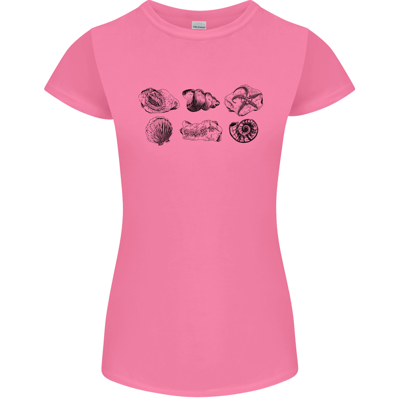 Fossil Set Palaeontologist Palaeontology Womens Petite Cut T-Shirt Azalea