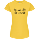 Fossil Set Palaeontologist Palaeontology Womens Petite Cut T-Shirt Yellow