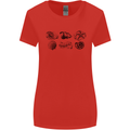 Fossil Set Palaeontologist Palaeontology Womens Wider Cut T-Shirt Red