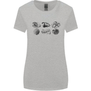 Fossil Set Palaeontologist Palaeontology Womens Wider Cut T-Shirt Sports Grey