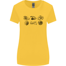 Fossil Set Palaeontologist Palaeontology Womens Wider Cut T-Shirt Yellow