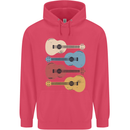 Four Ukulele Guitars Childrens Kids Hoodie Heliconia