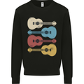 Four Ukulele Guitars Kids Sweatshirt Jumper Black