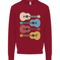 Four Ukulele Guitars Kids Sweatshirt Jumper Red