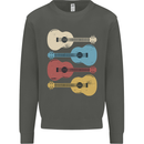 Four Ukulele Guitars Kids Sweatshirt Jumper Storm Grey