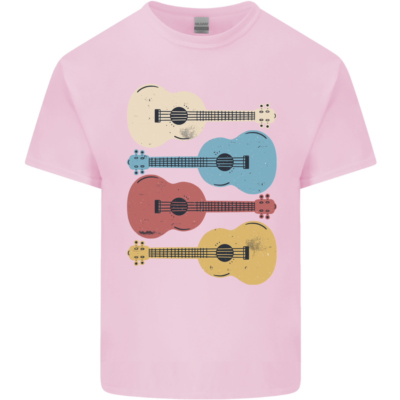 Four Ukulele Guitars Kids T-Shirt Childrens Light Pink