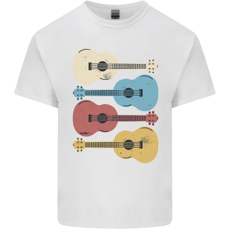 Four Ukulele Guitars Kids T-Shirt Childrens White